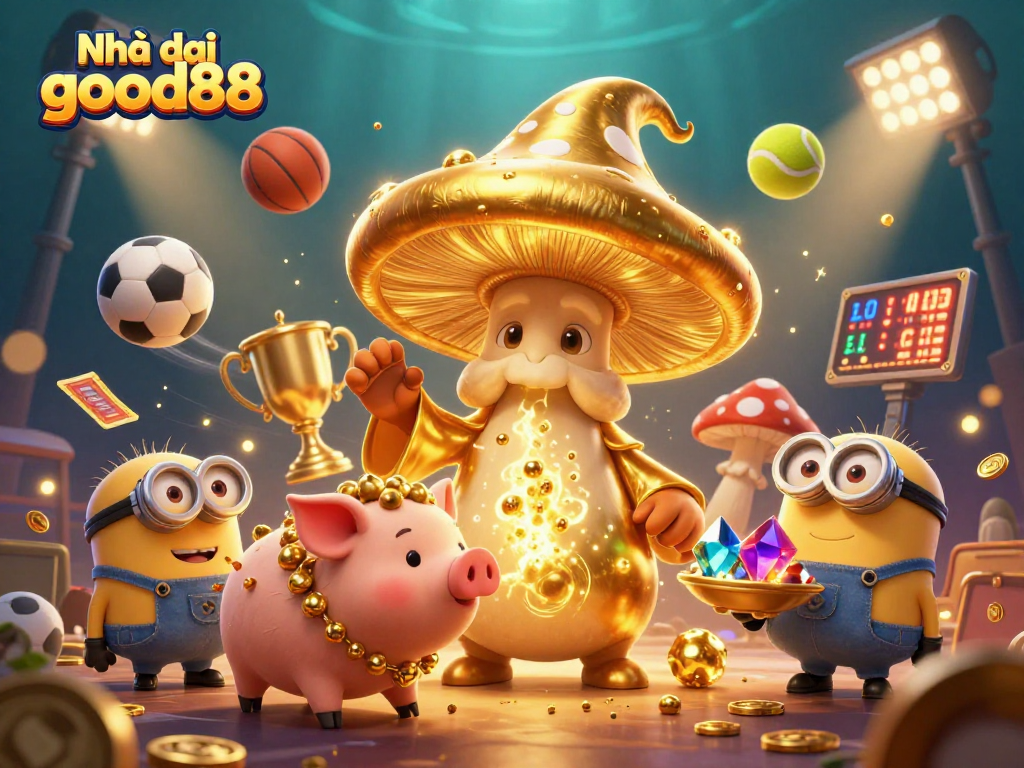 Experience high-stakes fun with Nhà cái good88, featuring dynamic sports elements and magical treasures.